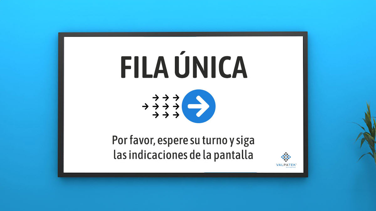 Gestión de fila única en la zona de cajas de un comercio